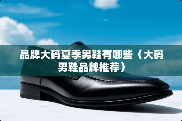 品牌大码夏季男鞋有哪些（大码男鞋品牌推荐）