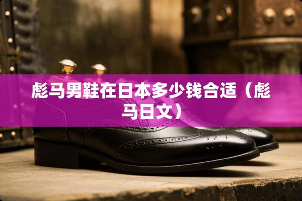 彪马男鞋在日本多少钱合适（彪马日文）