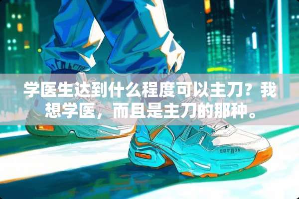 学医生达到什么程度可以主刀？我想学医，而且是主刀的那种。