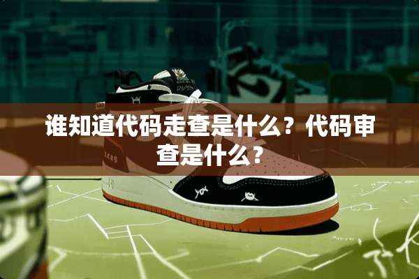 谁知道代码走查是什么？代码审查是什么？
