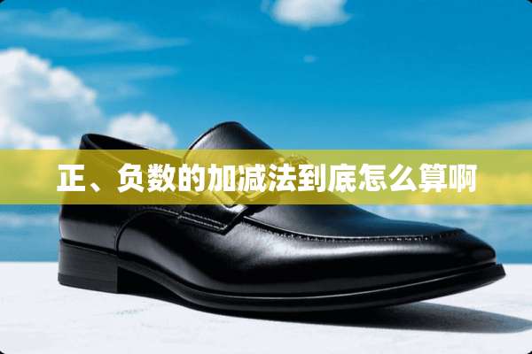 正、负数的加减法到底怎么算啊