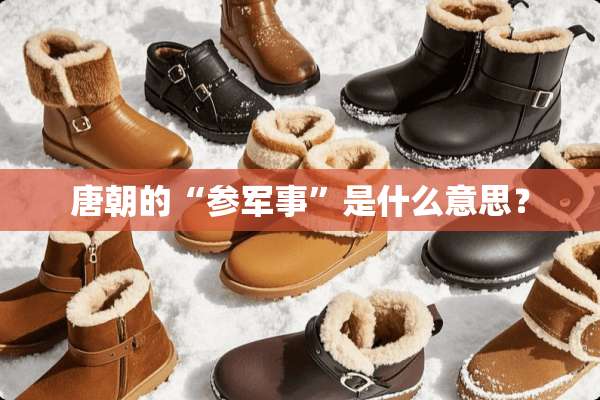 唐朝的“参军事”是什么意思？
