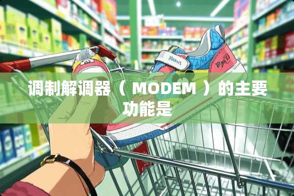 调制解调器（ MODEM ）的主要功能是