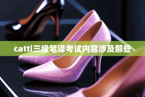 catti**笔译考试内容涉及那些