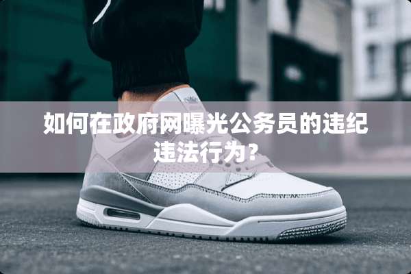 如何在**网曝光公务员的违纪违法行为？