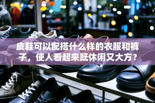 皮鞋可以配搭什么样的衣服和裤子，使人看起来既休闲又大方？