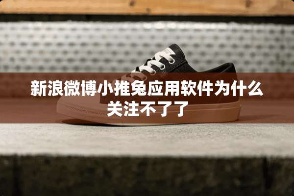 新浪微博小推兔应用软件为什么关注不了了