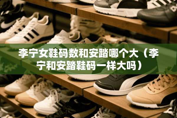 李宁女鞋码数和安踏哪个大（李宁和安踏鞋码一样大吗）