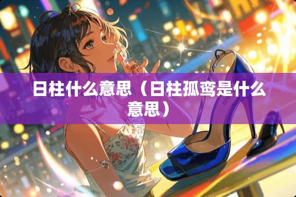 日柱什么意思（日柱孤鸾是什么意思）