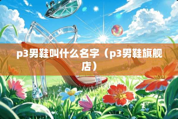 p3男鞋叫什么名字（p3男鞋旗舰店）