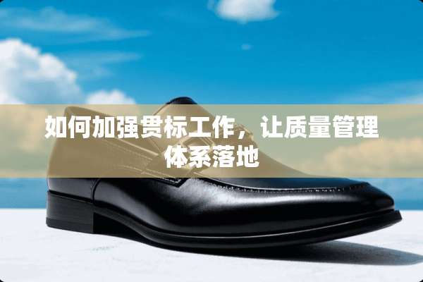如何加强贯标工作，让质量管理体系落地