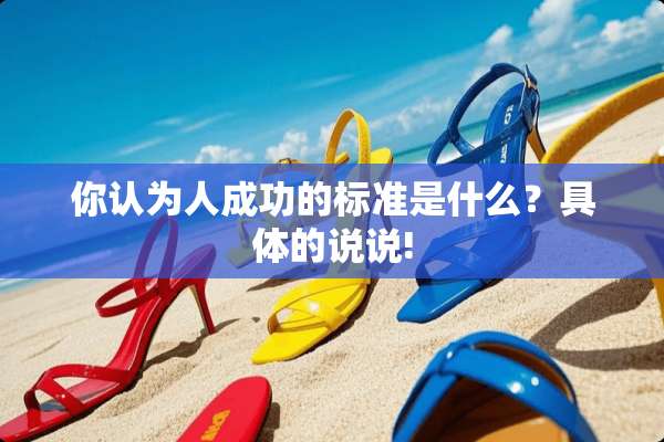 你认为人成功的标准是什么？具体的说说!