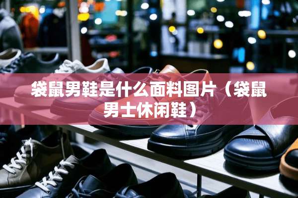 袋鼠男鞋是什么面料图片（袋鼠男士休闲鞋）
