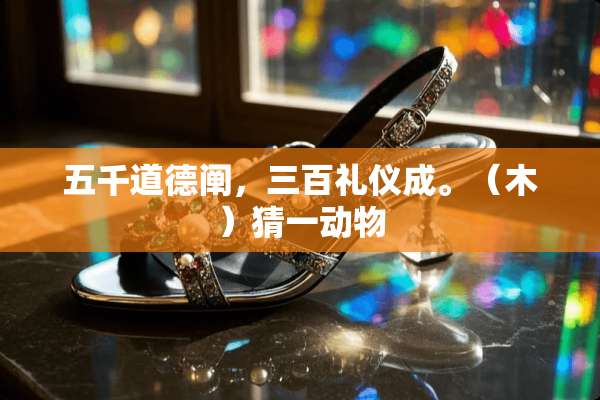五千道德阐，三百礼仪成。（木）猜一动物