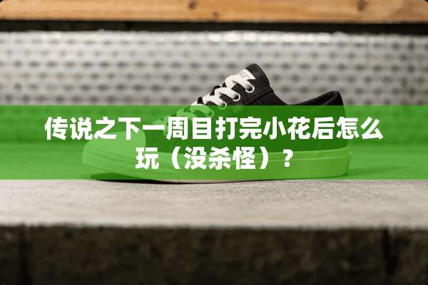 传说之下一周目打完小花后怎么玩（没杀怪）？