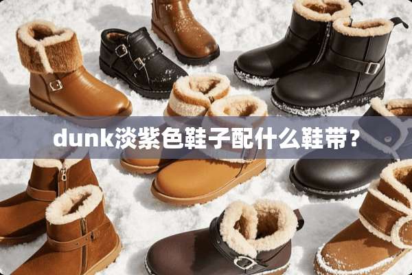 dunk淡紫色鞋子配什么鞋带？