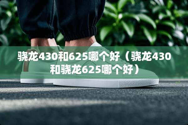 骁龙430和625哪个好（骁龙430和骁龙625哪个好）