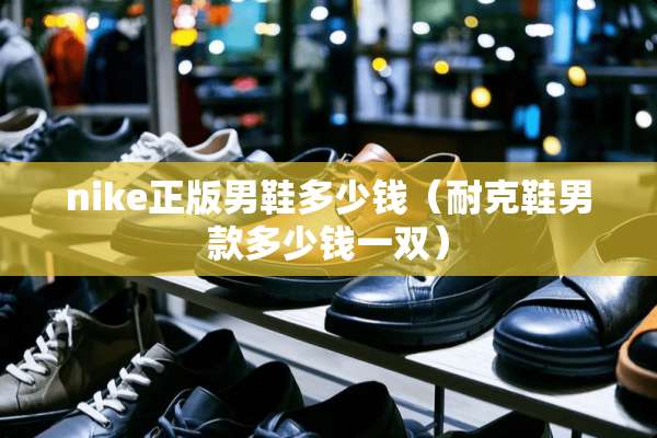 nike正版男鞋多少钱（耐克鞋男款多少钱一双）