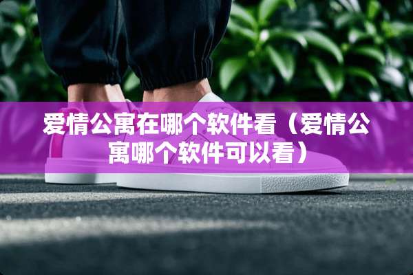 爱情公寓在哪个软件看（爱情公寓哪个软件可以看）