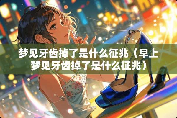 梦见牙齿掉了是什么征兆（早上梦见牙齿掉了是什么征兆）