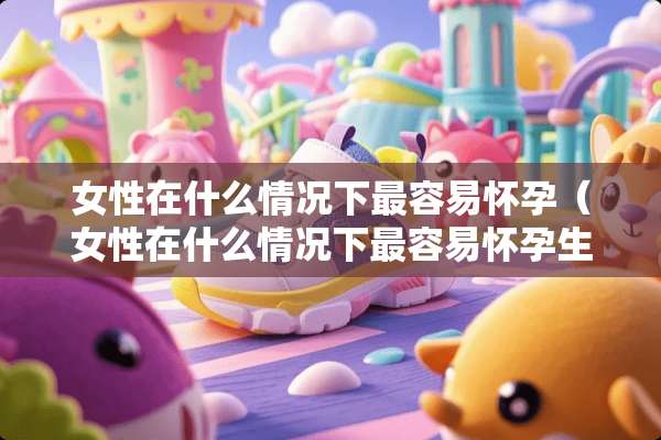 女性在什么情况下最容易怀孕（女性在什么情况下最容易怀孕生女孩）