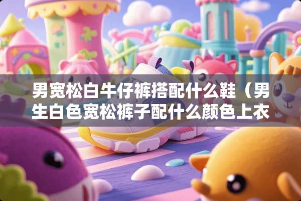 男宽松白牛仔裤搭配什么鞋（男生白色宽松裤子配什么颜色上衣）
