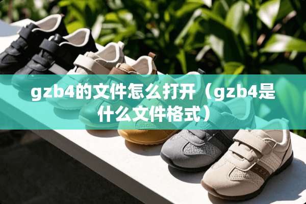 gzb4的文件怎么打开（gzb4是什么文件格式）