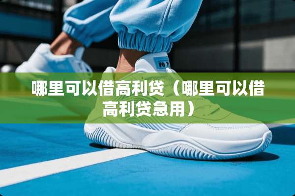 哪里可以借高利贷（哪里可以借高利贷急用）