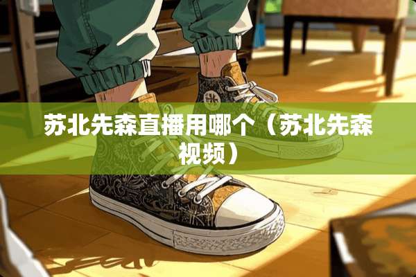 苏北先森直播用哪个（苏北先森视频）