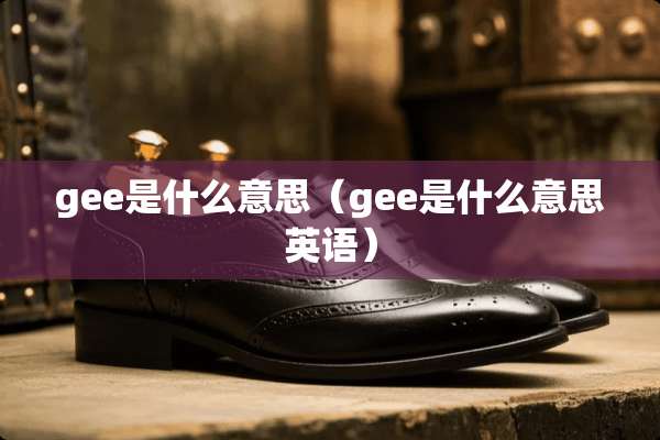 gee是什么意思（gee是什么意思英语）