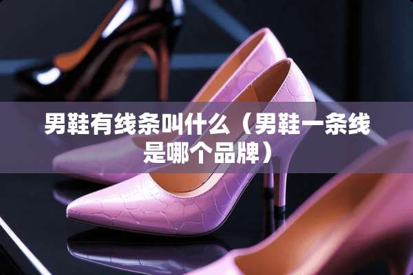 男鞋有线条叫什么（男鞋一条线是哪个品牌）