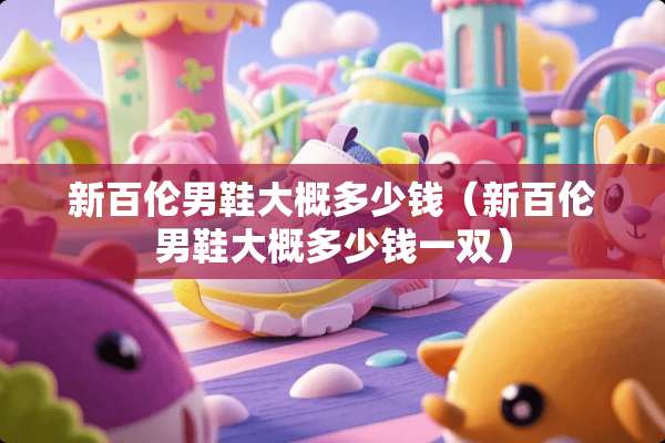 新百伦男鞋大概多少钱（新百伦男鞋大概多少钱一双）