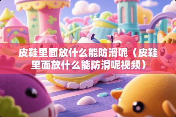 皮鞋里面放什么能防滑呢（皮鞋里面放什么能防滑呢视频）