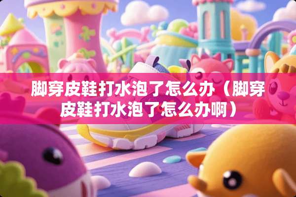 脚穿皮鞋打水泡了怎么办（脚穿皮鞋打水泡了怎么办啊）