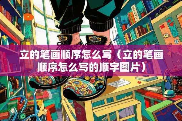 立的笔画顺序怎么写（立的笔画顺序怎么写的顺字图片）