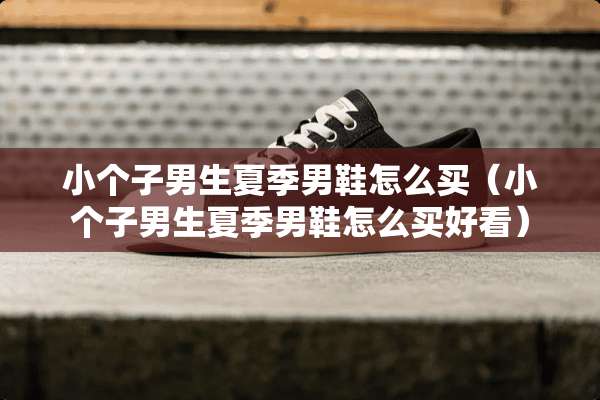 小个子男生夏季男鞋怎么买（小个子男生夏季男鞋怎么买好看）