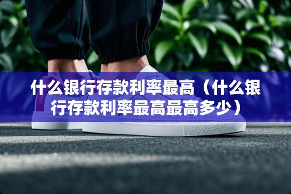 什么银行存款利率最高（什么银行存款利率最高最高多少）