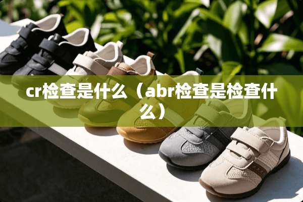 cr检查是什么（abr检查是检查什么）
