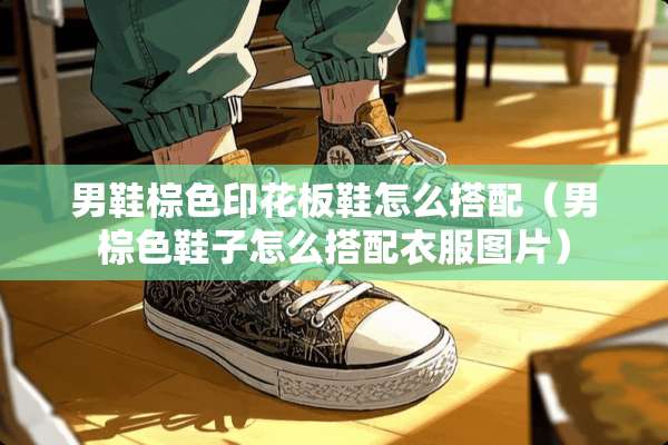 男鞋棕色印花板鞋怎么搭配（男棕色鞋子怎么搭配衣服图片）