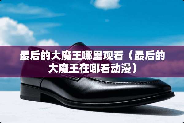 最后的大魔王哪里观看（最后的大魔王在哪看动漫）