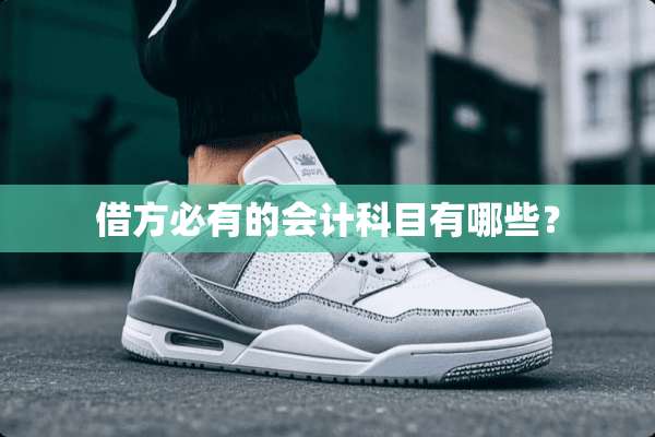 借方必有的会计科目有哪些？