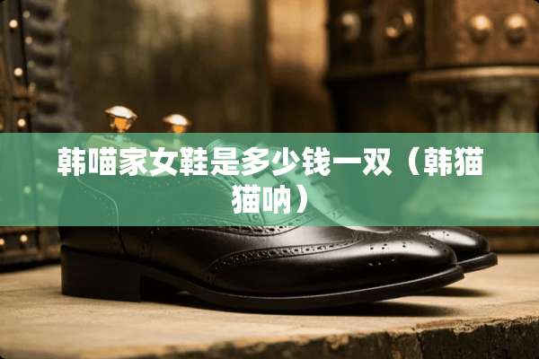 韩喵家女鞋是多少钱一双（韩猫猫呐）