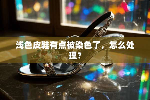浅色皮鞋有点被染色了，怎么处理？