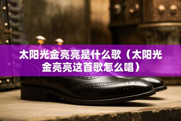 太阳光金亮亮是什么歌（太阳光金亮亮这首歌怎么唱）