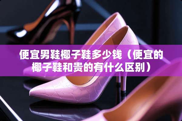 便宜男鞋椰子鞋多少钱（便宜的椰子鞋和贵的有什么区别）