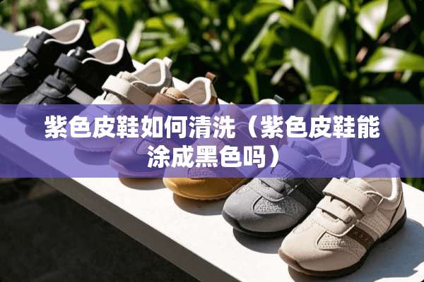 紫色皮鞋如何清洗（紫色皮鞋能涂成黑色吗）