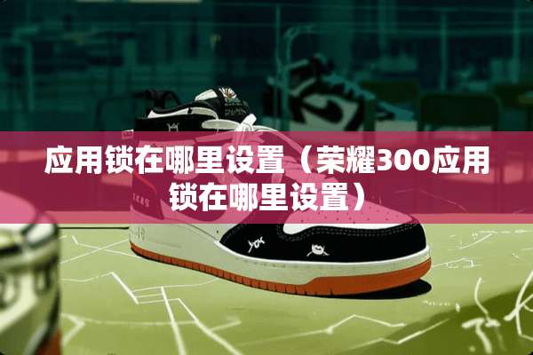 应用锁在哪里设置（荣耀300应用锁在哪里设置）
