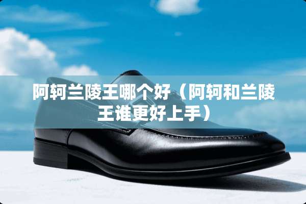 阿轲兰陵王哪个好（阿轲和兰陵王谁更好上手）