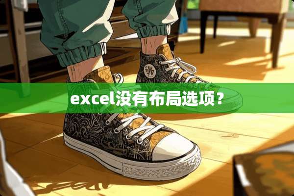 excel没有布局选项？