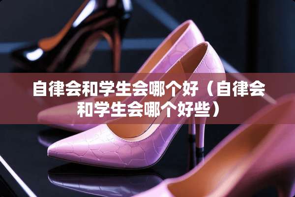 自律会和学生会哪个好（自律会和学生会哪个好些）